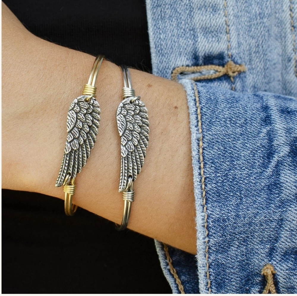 Luca + Danni Angel Wing Bangle Bracelet